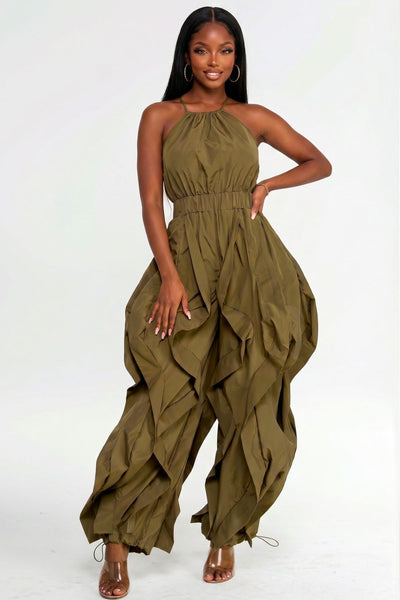 Main Character Ruched Jumpsuit