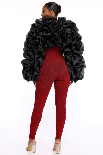 Center Stage Ruffle Bolero
