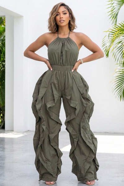 Main Character Ruched Jumpsuit