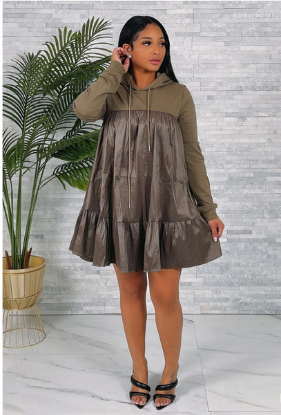 Hoodie Baby Doll Dress