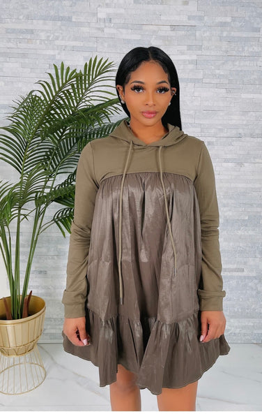 Hoodie Baby Doll Dress