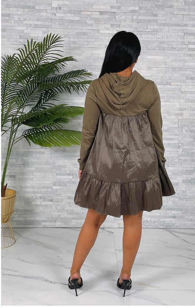 Hoodie Baby Doll Dress