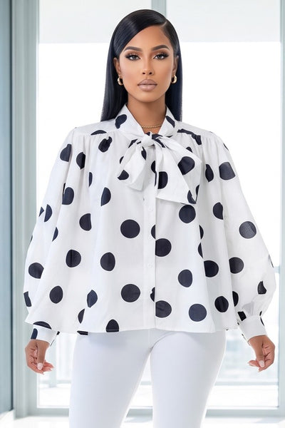 Spotlight Chic Bow Blouse