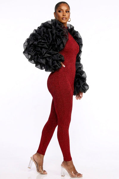 Center Stage Ruffle Bolero