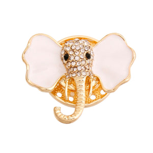 Gold Elephant Magnetic Pin