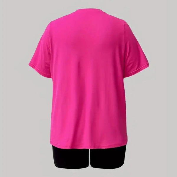 Pink Black 5XL Dope Shorts Set